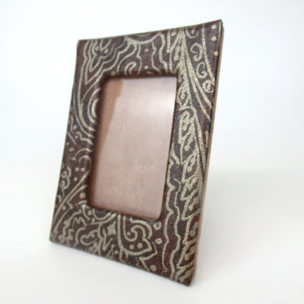 Authentic ETRO Photo frame Photo case suede [Used] - Picture 2 of 6